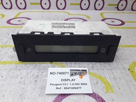 Display  Peugeot C3 I  1.4 HDi 75 Cv de 2004 - Ref OEM : 9647409477